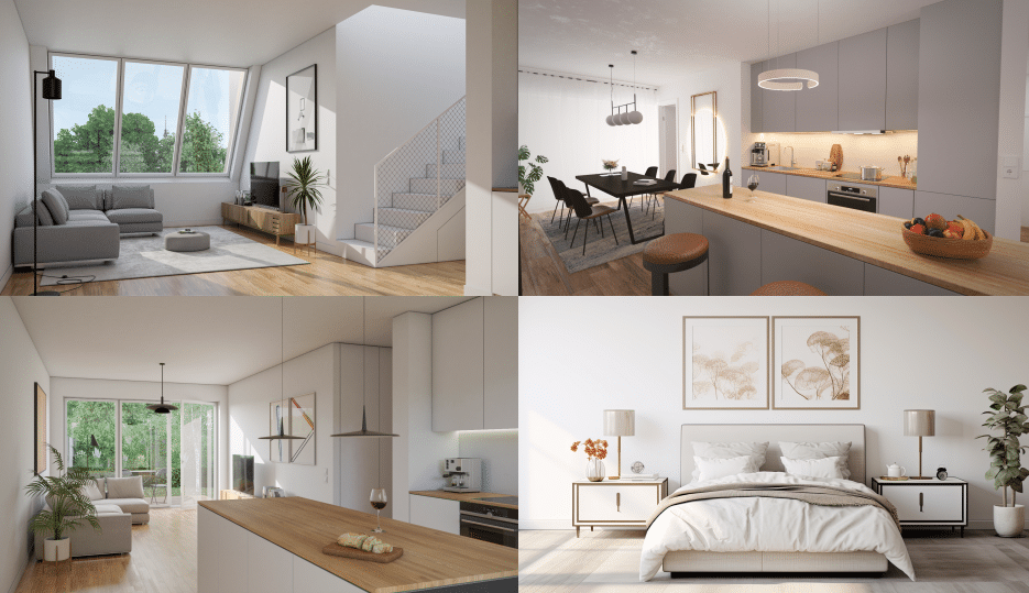 Design interiors of the apartments for sale in Pankow - Customized fittings