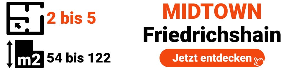 Midtown: Erstklassiger Neubau in Berlin-Friedrichshain.