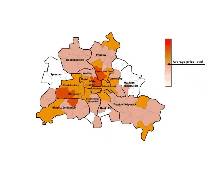 Berlin property prices map - Most affordable & most expensive areas in Berlin