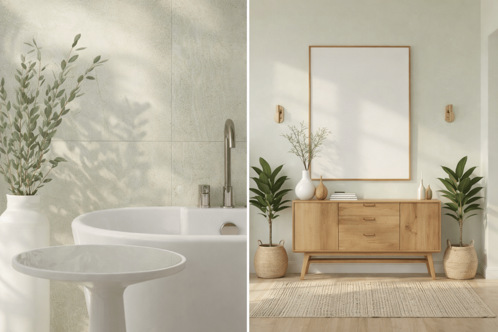 Bad und Flur einer energieeffizienten Eigentumswohnung in Berlin