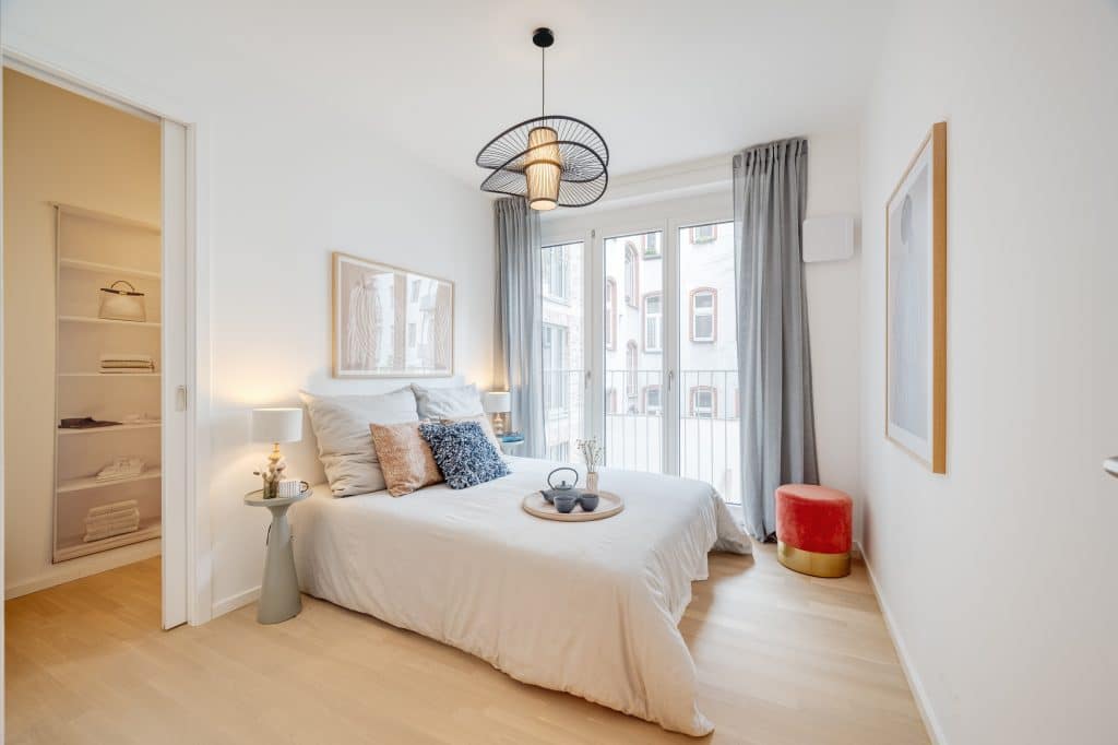 Schlafzimmer im Neubau Hofgartenhaus