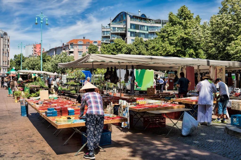 Winterfeldtmarktplatz mit Essensstände