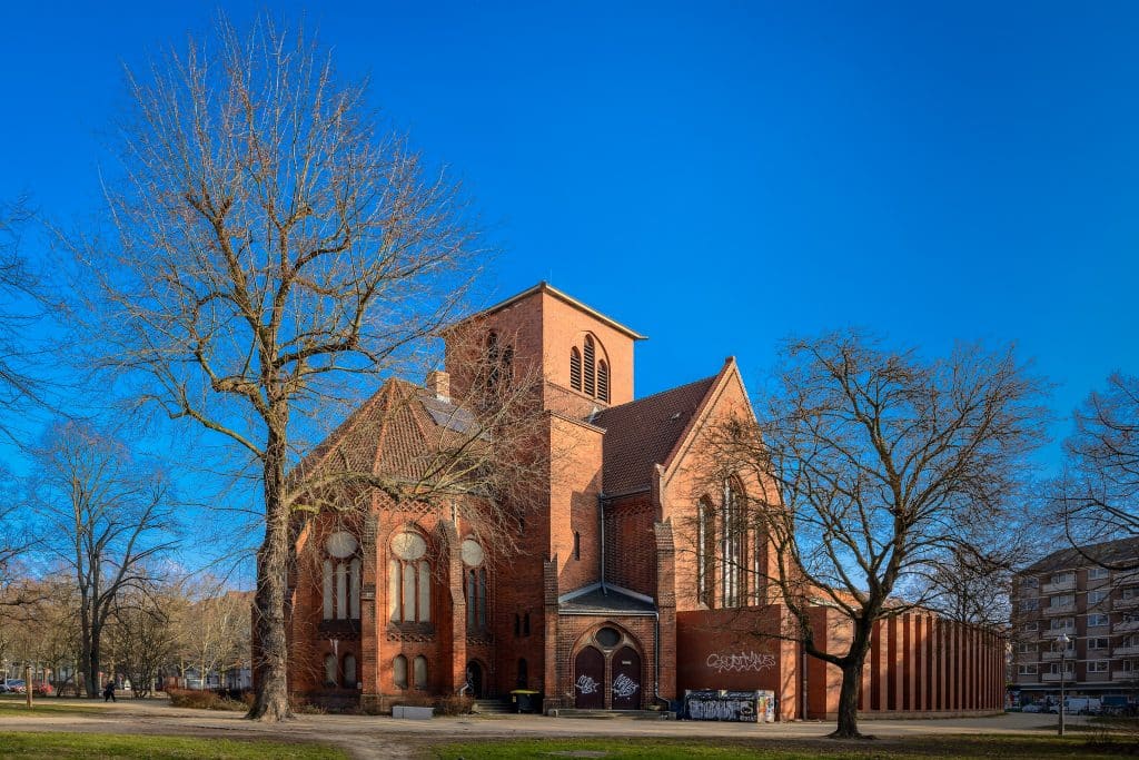 Herrfurthplatz, Genezarathkirche, Schillerkiez, Berlin-Neukölln