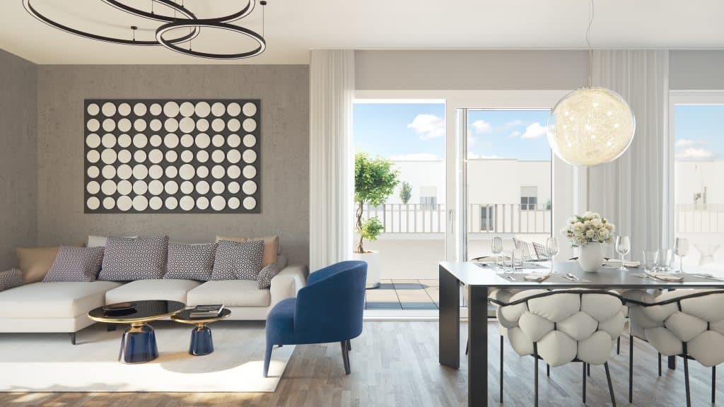 Interior of Pandion Midtown New build in Berlin Friedrichshain