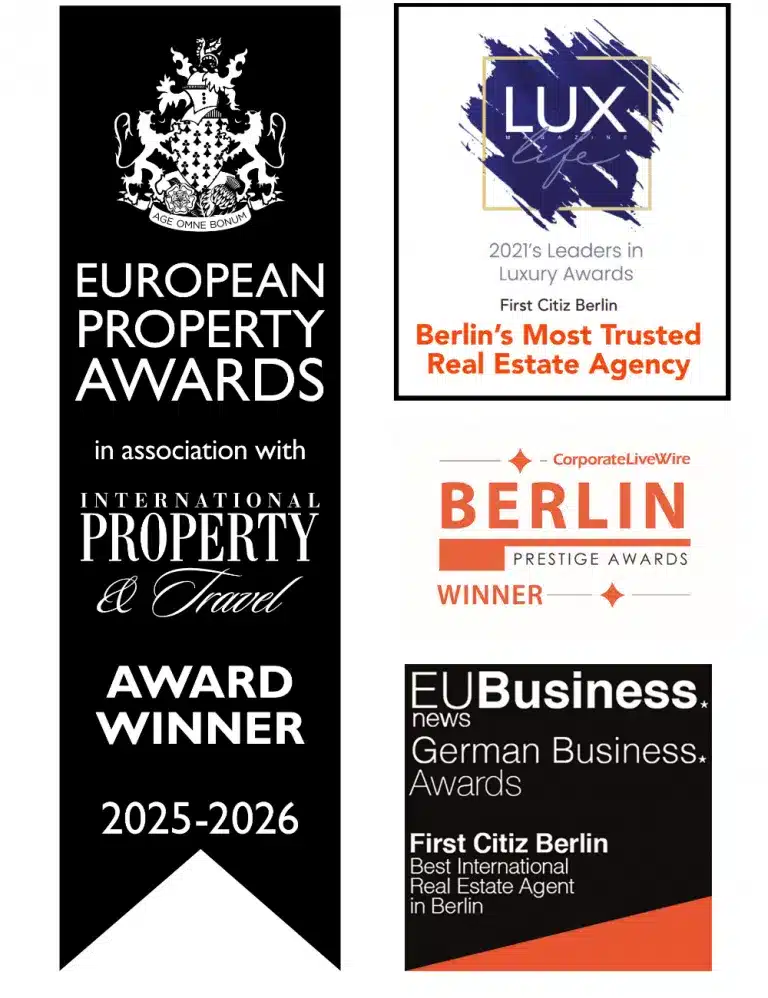 Several Awards won by First Citiz Real Estate agency Berlin