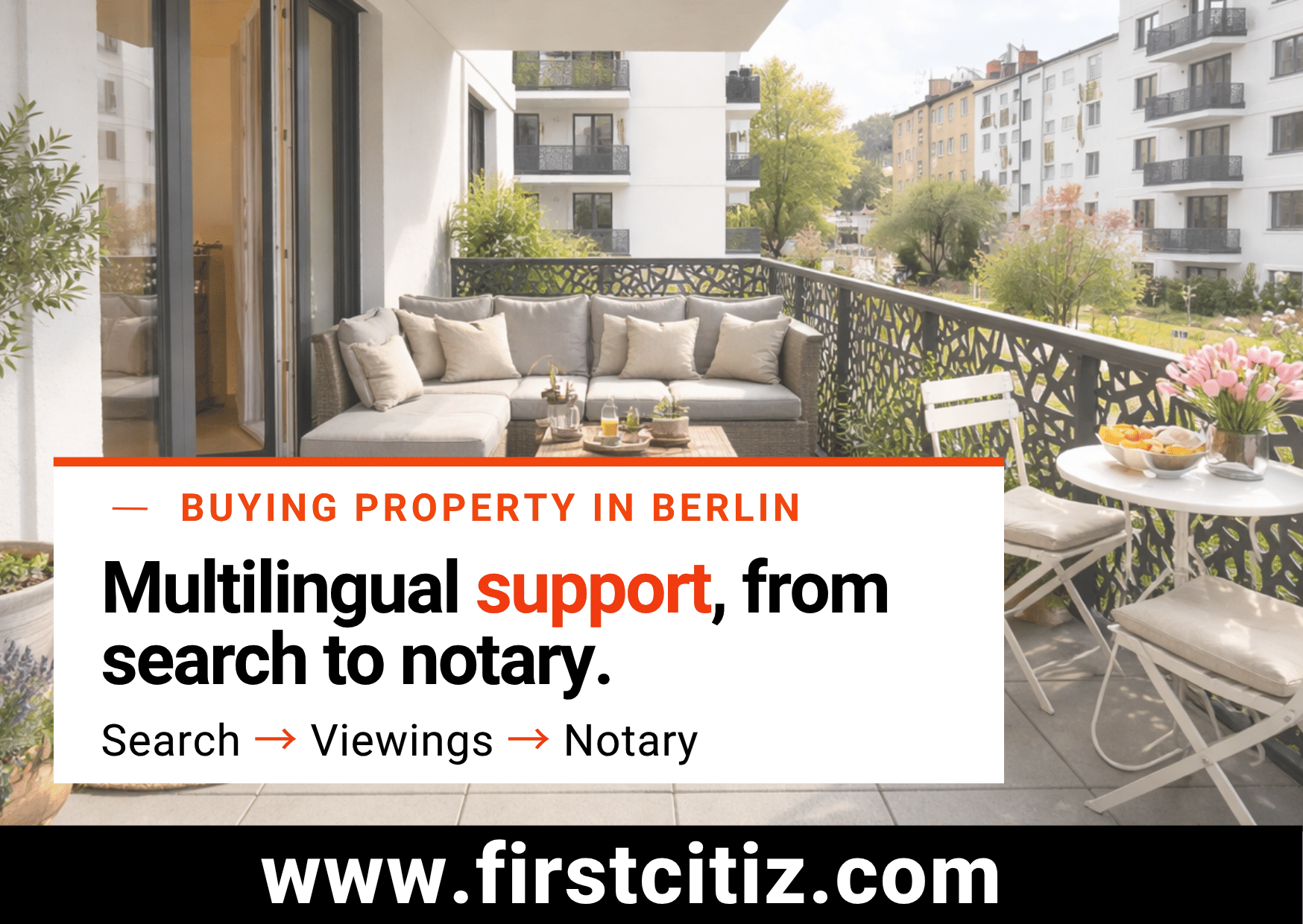 Rent or buy in Berlin: multilingual support for Expats with First Citiz