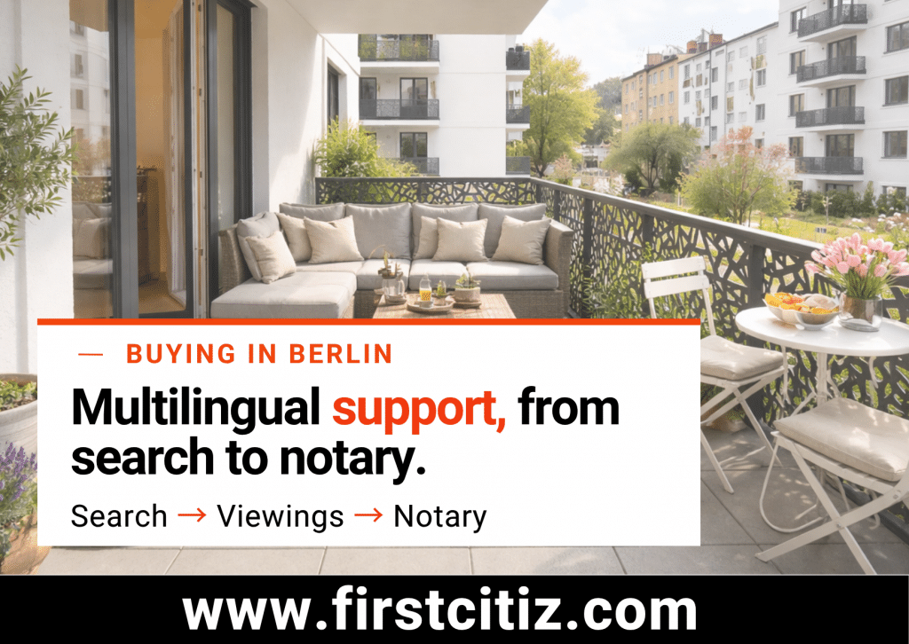 Rent or buy in Berlin: multilingual support for Expats with First Citiz