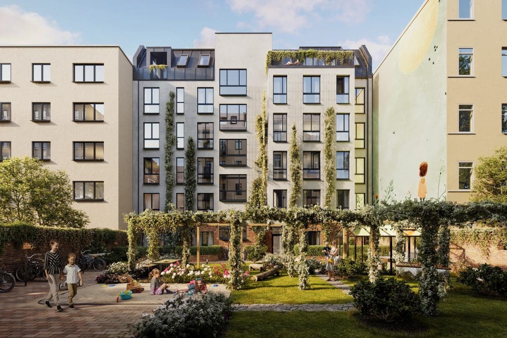 Neubauprojekt Berlin: Wohngarten im Dreiländereck in Neukölln