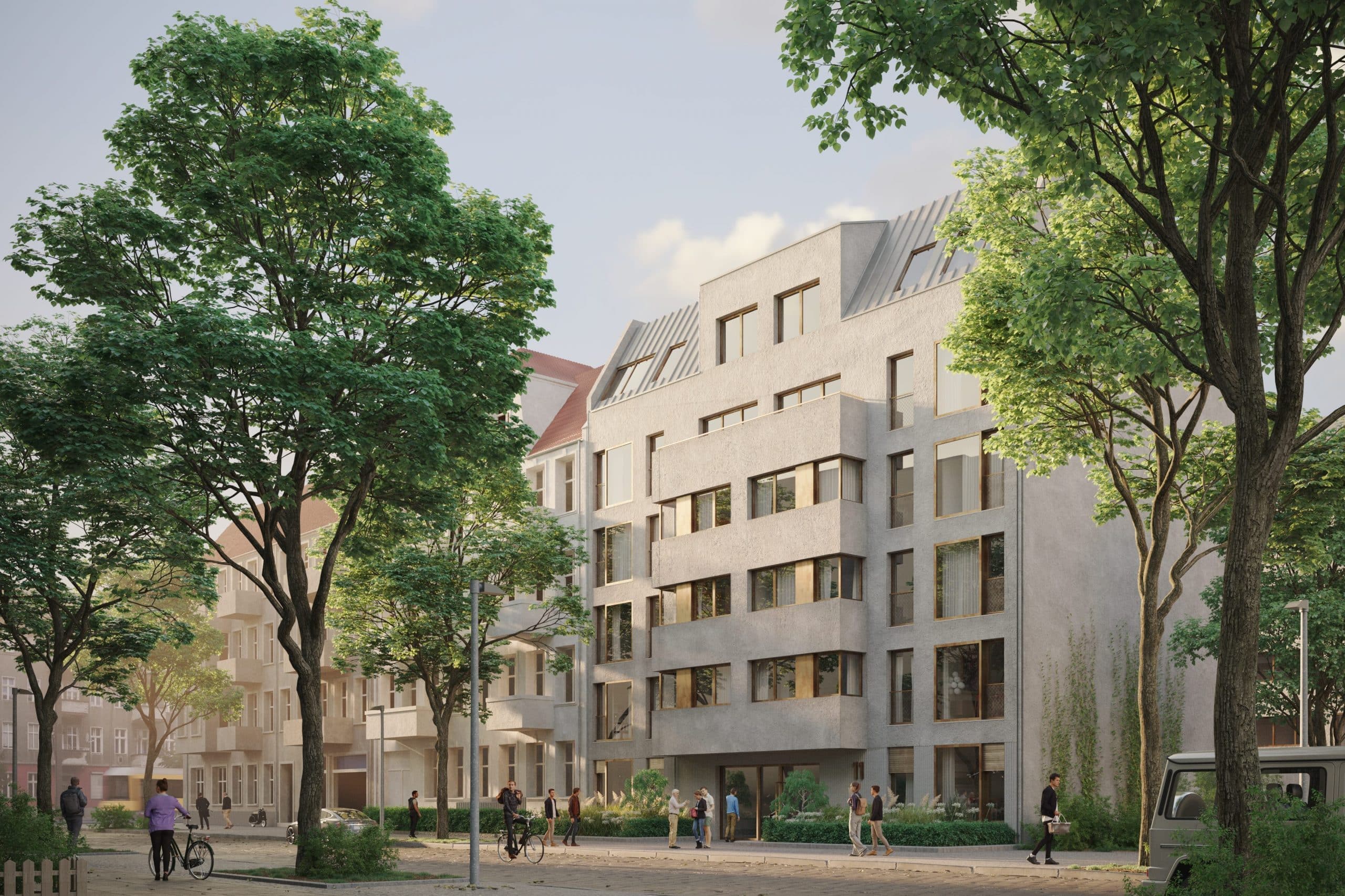Visualisierung vom Neubauprojekt Duett am Prenzlauer Berg Berlin
