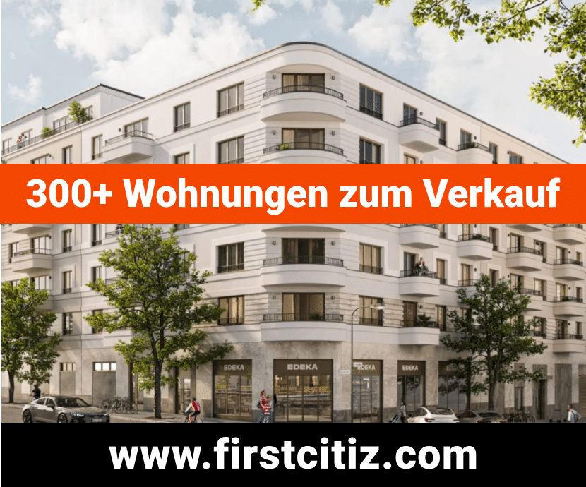 Bild von Neubau in Friedrichshain mit slogan 300+ Wohnungen zum Verkauf von First Citiz Berlin