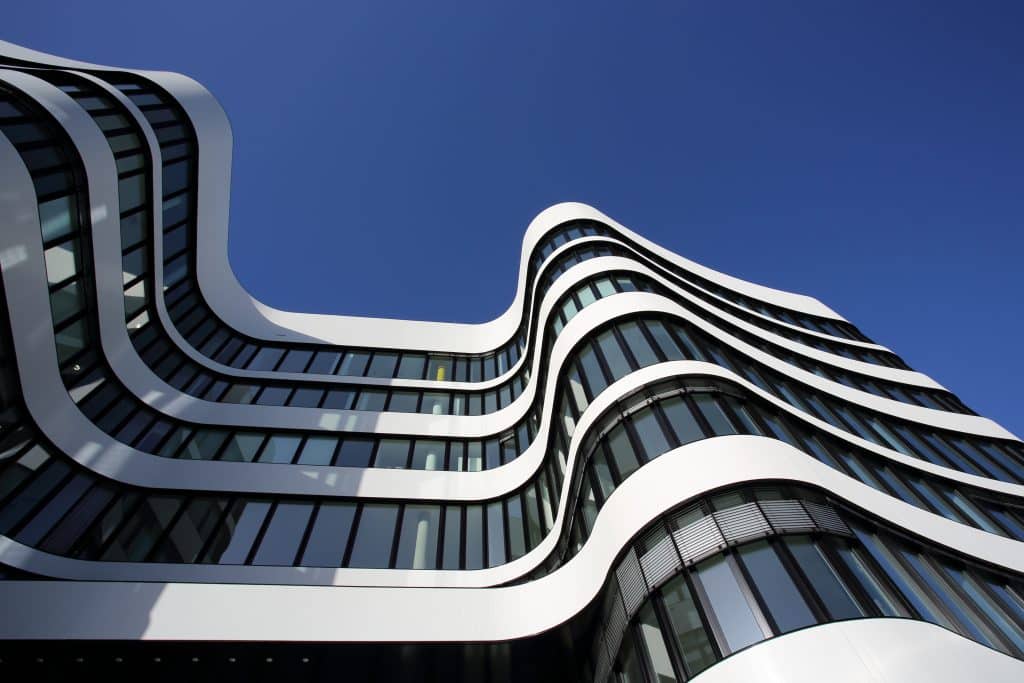 Fassade eines Bürogebäudes