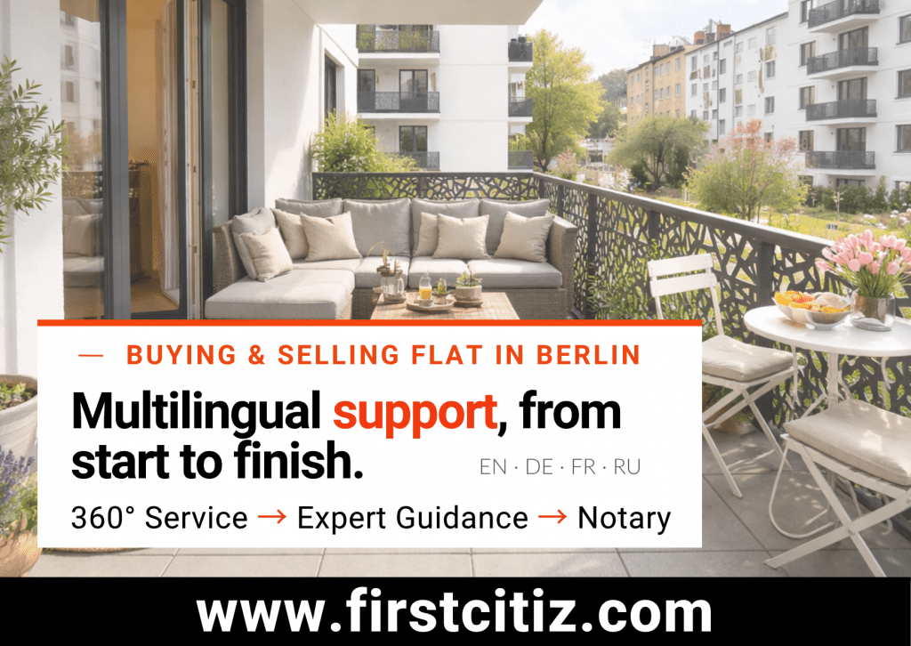Buy a new construction home in Berlin: multilingual support for Expats with First Citiz