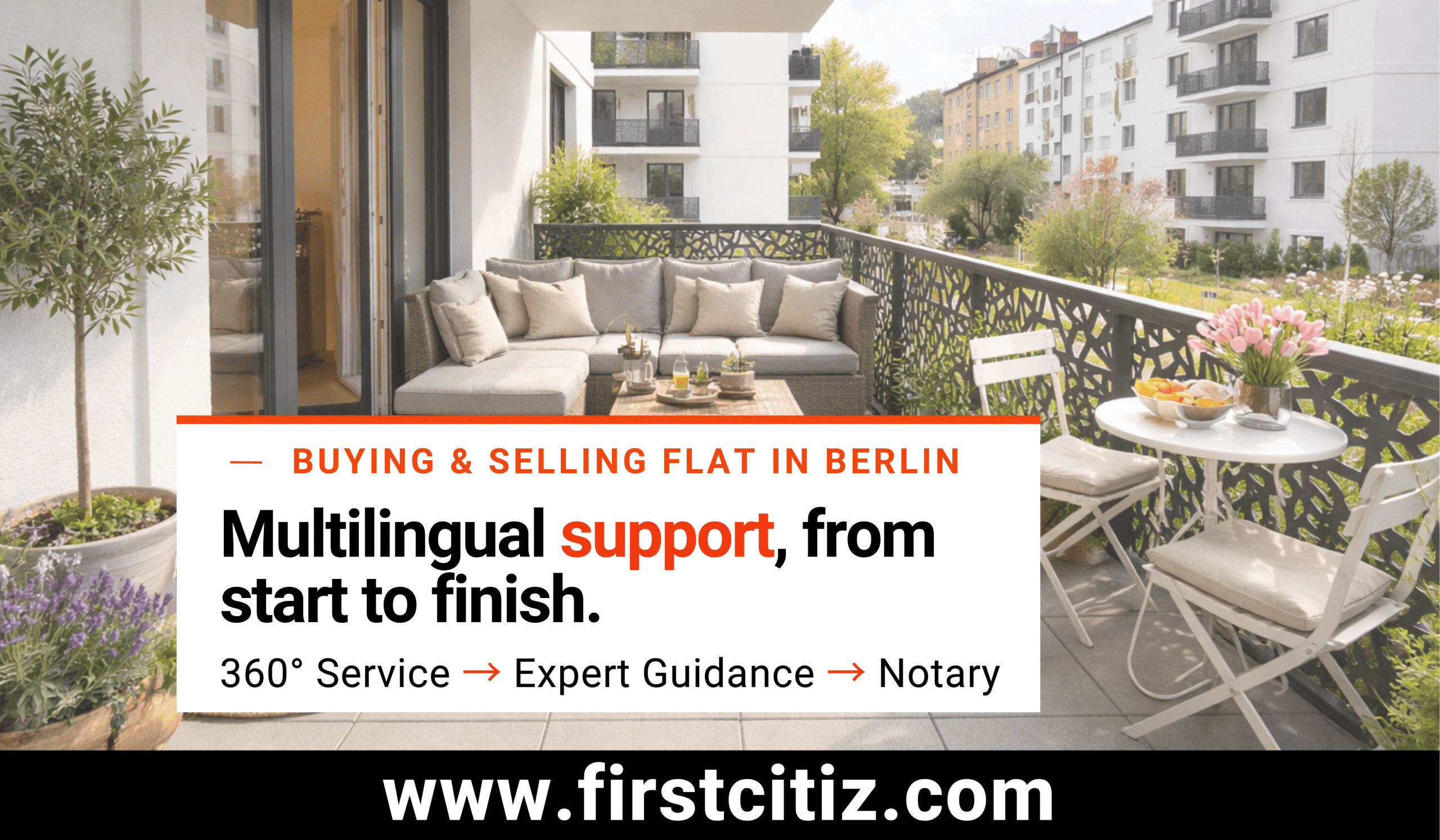 Berlin Areas: Choose with multilingual support  from First Citiz on your side