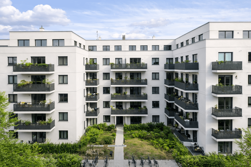 Aussenansicht des Neubauprojekts Am Winterfeldt