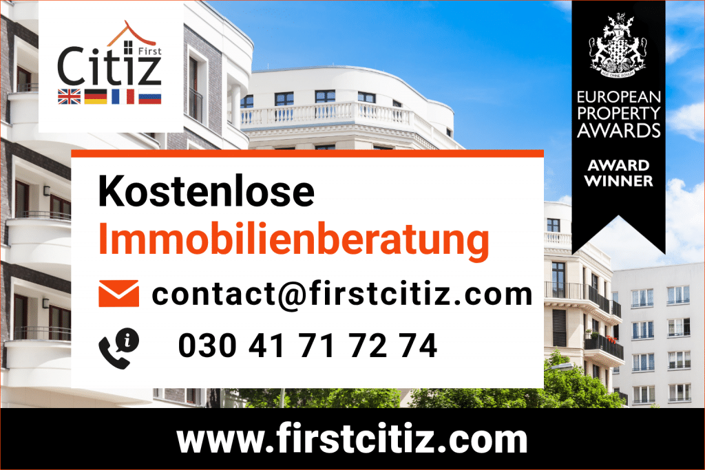 Wohnung in Berlin Prenzlauer Berg kaufen: Kontaktdaten der Immobilienagentur First Citiz