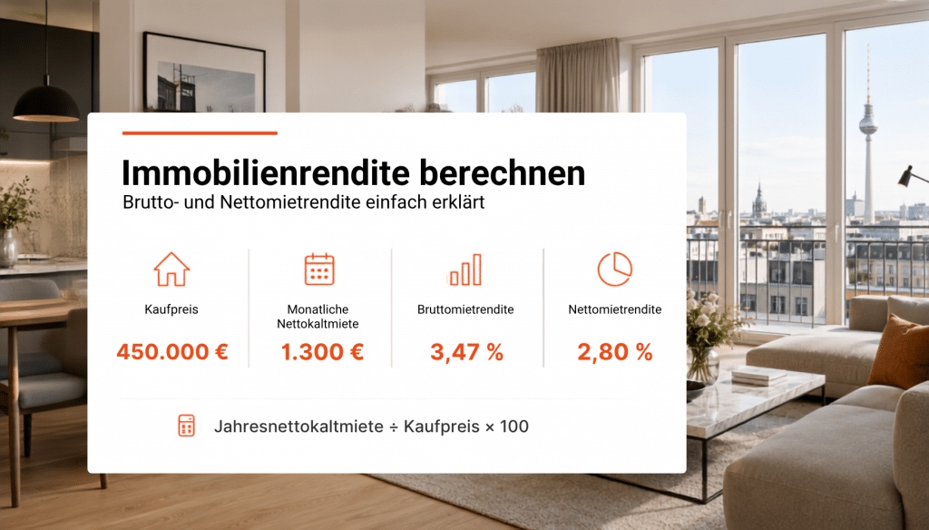 Beispiel zur Berechnung der Immobilienrendite einer Eigentumswohnung in Berlin
