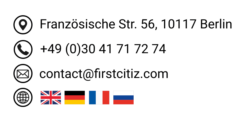 Contact details of the Real estate agency Berlin First Citiz
