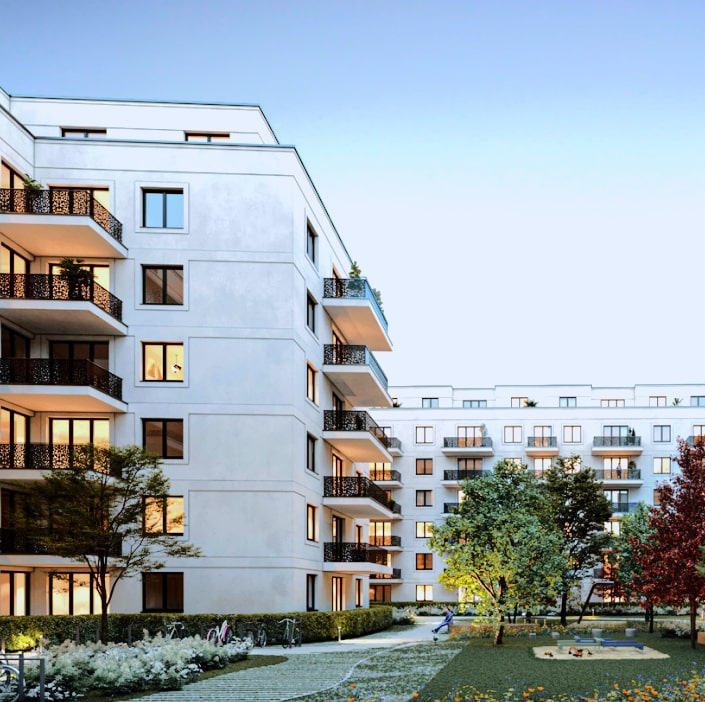 Wunderschöne 3-Zimmer Neubauwohnung mit Balkon in Schöneberg - Bild