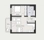 Superb 2-room apartment in the vibing Schöneberg - new development - Grundriss