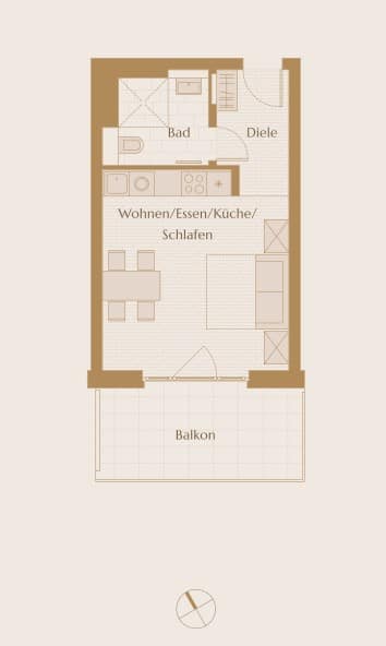 Qlistings - Amazing investment opportunity: Studio apartment in strategic location Property Image