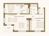 Luxus 3-Zimmer Wohnung mit Balkon in zentraler Lage - Grundriss