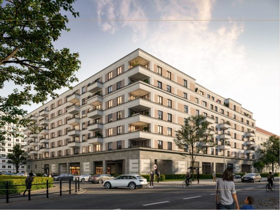 Verkauft! Neubauwohnung: 1-Zimmer mit Balkon nahe Mercedes-Benz Arena - transformierbar in 2 Zimmer - Bild