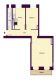 Шармантная 2-комнатная квартира с балконом в Шиллеркиц - Grundriss