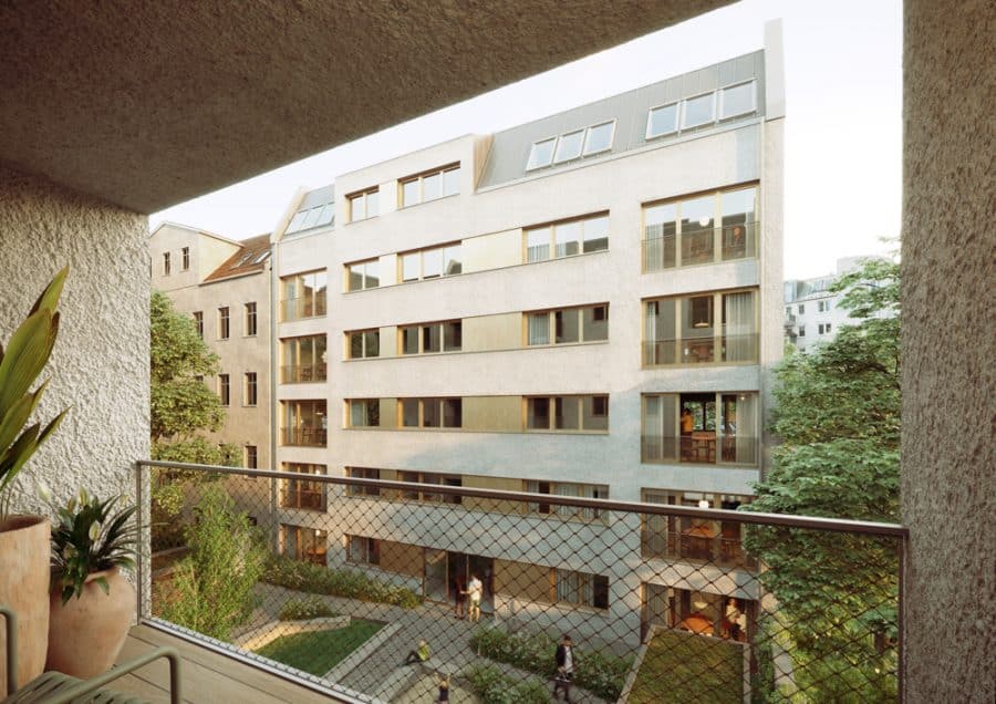Ideal für Paare: 2-Zi Penthouse mit Balkon am Prenzlauer Berg - Balkon