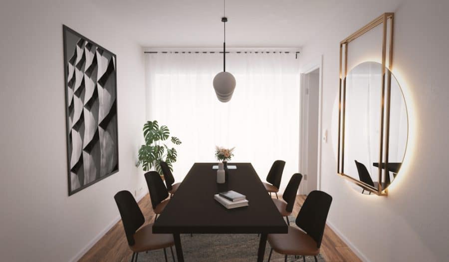 Appartement 3 pièces neuf haut de gamme avec balcon dînatoire - Essbereich