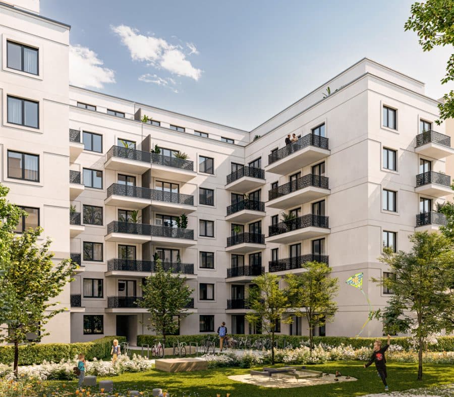 Plein centre de Berlin: 2 pièces haut de gamme lumineux avec balcon à vendre - Bild
