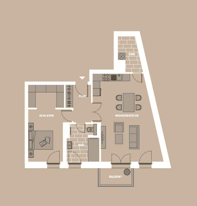 Unique 2-room apartment in a newly built project in Tiergarten - Bild