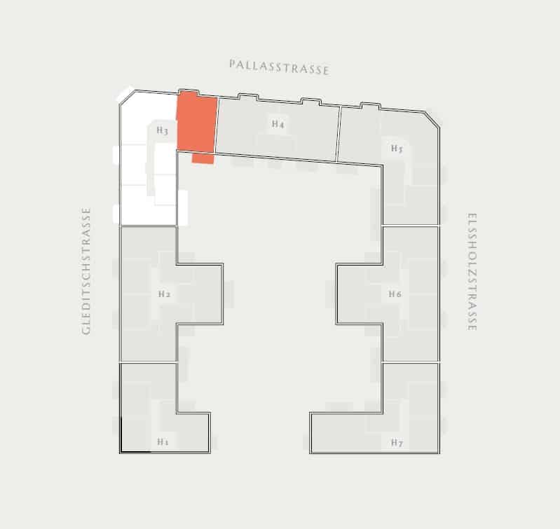 4 room apartment in Schöneberg - stunning combination of classic and modern - floor plan