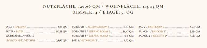 Appartement familiale de 4 pièces avec deux terraces en plein coeur de Berlin - Grundriss