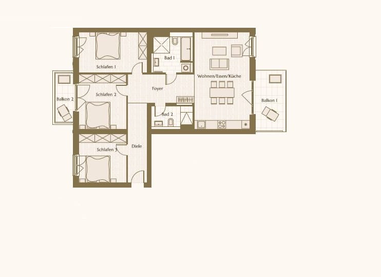 Appartement familiale de 4 pièces avec deux terraces en plein coeur de Berlin - Titelbild