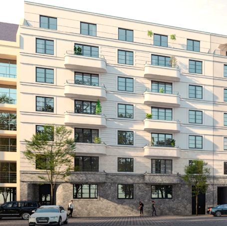 Brand-new upscale 2-room apartment with large balcony for sale at Winterfeldtplatz in Schöneberg - Bild