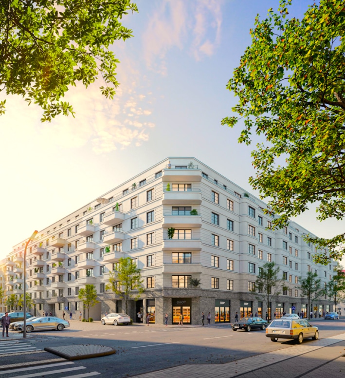 A vendre: Grand 2 pièces neuf avec terrasse en face de Winterfeldtplatz à Schöneberg - Titelbild