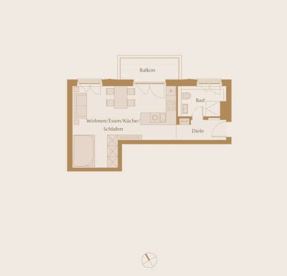 Idéal investisseur : Appartement 1/2 pièces à deux pas d'East Side Galery - Titelbild
